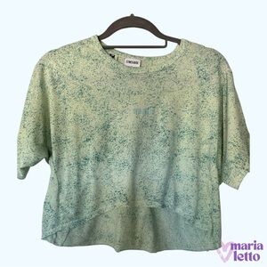 Gymshark Cropped T-Shirt, Hi/Low, Small